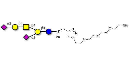 GD1a Ganglioside oligosaccharide with free terminal amine (Linker-NH2 B) - GLY098-NAc-sp1-NH2