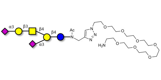 GD1a Ganglioside oligosaccharide with free terminal amine (Linker-NH2 C)