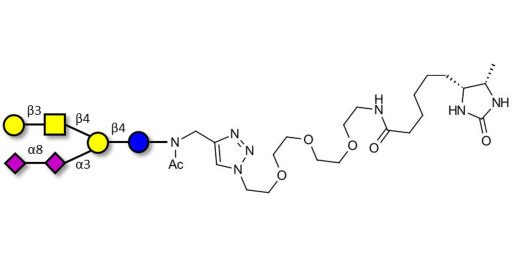 GD1b Ganglioside oligosaccharide linked to desthiobiotin (Linker-DBT-A)