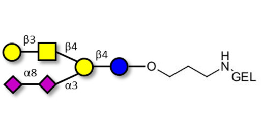 GD1b Ganglioside oligosaccharide grafted on gel for affinity chromatography (Linker-GEL B)