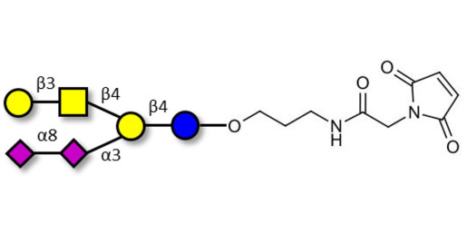 GD1b Ganglioside oligosaccharide linked to maleimide (Linker-MAL A)