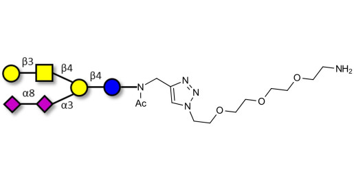GD1b Ganglioside oligosaccharide with free terminal amine (Linker-NH2 B)