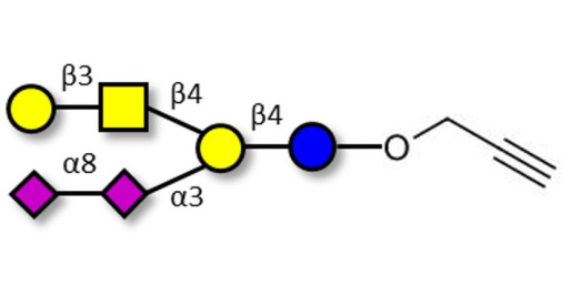 GD1b Ganglioside oligosaccharide with terminal alkyne (Linker-CΞCH B)