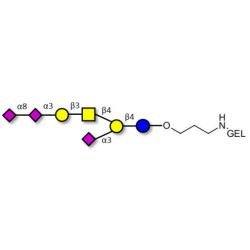 GT1a Ganglioside oligosaccharide grafted on gel for affinity chromatography (Linker-GEL B)