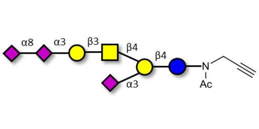 GT1a Ganglioside oligosaccharide with terminal alkyne (Linker-CΞCH A) - GLY100-NPR