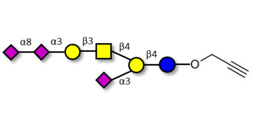 GT1a Ganglioside oligosaccharide with terminal alkyne (Linker-CΞCH B)