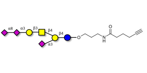 GT1a Ganglioside oligosaccharide with terminal alkyne (Linker-CΞCH C)