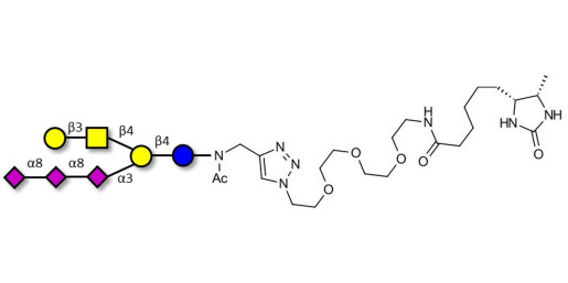 GT1c Ganglioside oligosaccharide linked to desthiobiotin (Linker-DBT-A)