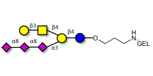 GT1c Ganglioside oligosaccharide grafted on gel for affinity chromatography (Linker-GEL B)