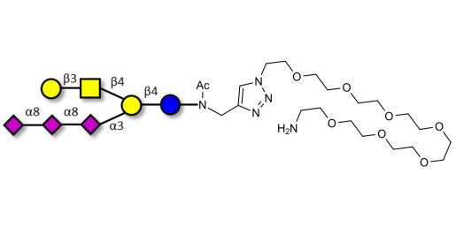 GT1c Ganglioside oligosaccharide with free terminal amine (Linker-NH2 C)