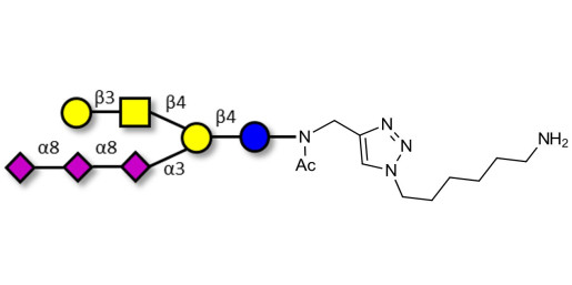 GT1c Ganglioside oligosaccharide with free terminal amine (Linker-NH2 D)