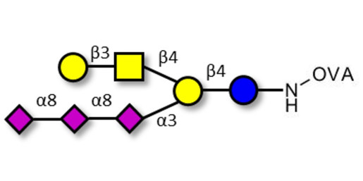 GT1c Ganglioside oligosaccharide grafted on OVA