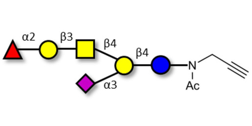 Fucosyl GM1 Ganglioside oligosaccharide with terminal alkyne (Linker-CΞCH A) - GLY103-NPR