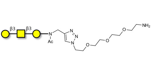 Core type 4 (Gb5 triose core structure) with free terminal amine (Linker-NH2 B) - GLY126-NAc-sp1-NH2