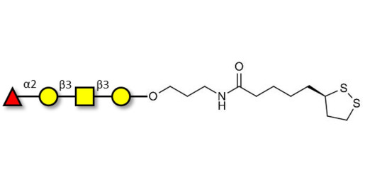 Blood group H antigen tetraose type 4 with cyclic di-thiol (Linker-LIPO A)