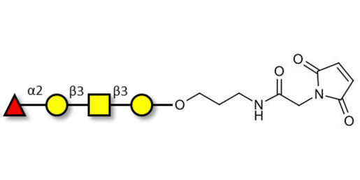 Blood group H antigen tetraose type 4 linked to maleimide (Linker-MAL A)