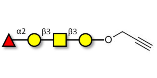 Blood group H antigen tetraose type 4 with terminal alkyne (Linker-CΞCH B)