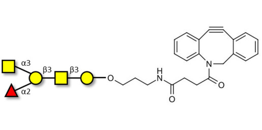 Blood group A antigen pentaose type 4 with DBCO (Linker-DBCO A) - Blood group A antigen pentaose type IV; Blood group A antigen pentasaccharide type IV; Blood group A antigen pentasaccharide type 4; A-pentasaccharide type 4