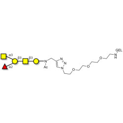 Blood group A antigen pentaose type 4 grafted on gel for affinity chromatography (Linker-GEL A)