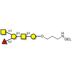 Blood group A antigen pentaose type 4 grafted on gel for affinity chromatography (Linker-GEL B)