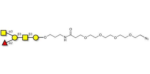 Blood group A antigen pentaose type 4 with terminal azide (Linker-N3 A) - Blood group A antigen pentaose type IV; Blood group A antigen pentasaccharide type IV; Blood group A antigen pentasaccharide type 4; A-pentasaccharide type 4