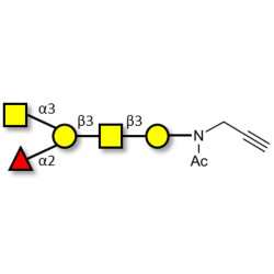 Blood group A antigen pentaose type 4 with terminal alkyne (Linker-CΞCH A)