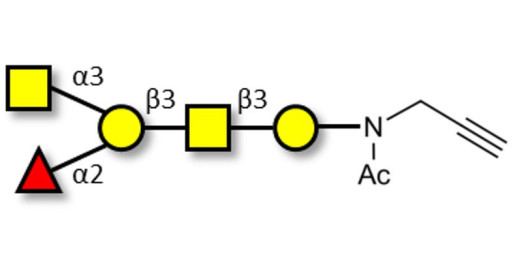 Blood group A antigen pentaose type 4 with terminal alkyne (Linker-CΞCH A) - Blood group A antigen pentaose type IV; Blood group A antigen pentasaccharide type IV; Blood group A antigen pentasaccharide type 4; A-pentasaccharide type 4