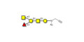 Blood group A antigen pentaose type 4 with terminal alkyne (Linker-CΞCH A) - Blood group A antigen pentaose type IV; Blood group A antigen pentasaccharide type IV; Blood group A antigen pentasaccharide type 4; A-pentasaccharide type 4