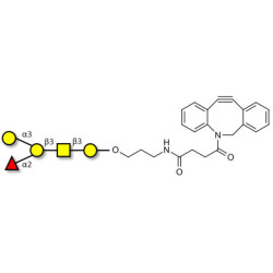 Blood group B antigen pentaose type 4 with DBCO (Linker-DBCO A)