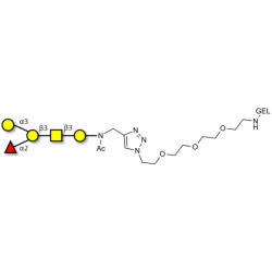 Blood group B antigen pentaose type 4 grafted on gel for affinity chromatography (Linker-GEL A)