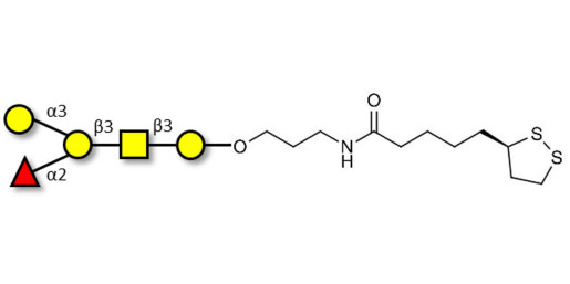 Blood group B antigen pentaose type 4 with cyclic di-thiol (Linker-LIPO A)