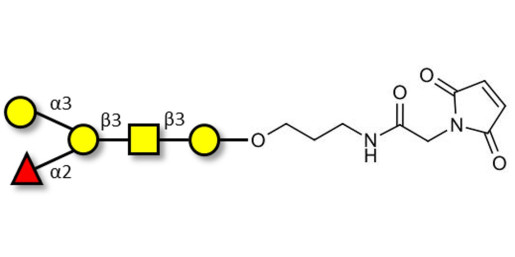 Blood group B antigen pentaose type 4 linked to maleimide (Linker-MAL A)