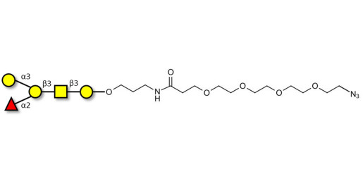 Blood group B antigen pentaose type 4 with terminal azide (Linker-N3 A)