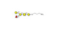 Blood group B antigen pentaose type 4 with free terminal amine (Linker-NH2 A)