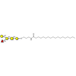 Blood group B antigen pentaose type 4 with stearic chain (Linker-STEA A)
