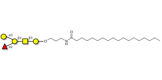 Blood group B antigen pentaose type 4 with stearic chain (Linker-STEA A)