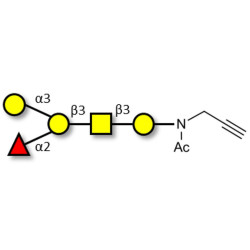 Blood group B antigen pentaose type 4 with terminal alkyne (Linker-CΞCH A)