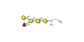 Blood group B antigen pentaose type 4 with terminal alkyne (Linker-CΞCH A)