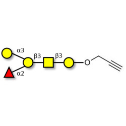 Blood group B antigen pentaose type 4 with terminal alkyne (Linker-CΞCH B)
