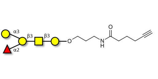 Blood group B antigen pentaose type 4 with terminal alkyne (Linker-CΞCH C)