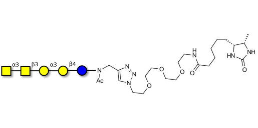 Isoforssman antigen pentaose linked to desthiobiotin (Linker-DBT-A)