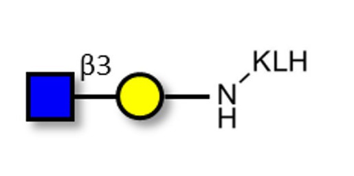 GlcNAcβ1-3Gal grafted on KLH