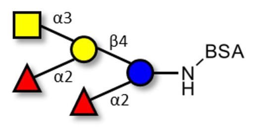 Fucosyl A antigen pentaose type 6 grafted on BSA