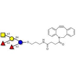 Fucosyl A antigen pentaose type 6 with DBCO (Linker-DBCO A)