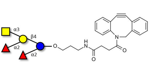 Fucosyl A antigen pentaose type 6 with DBCO (Linker-DBCO A)