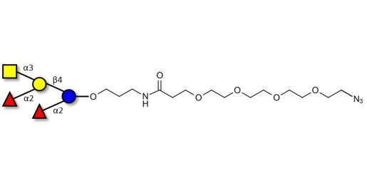 Fucosyl A antigen pentaose type 6 with terminal azide (Linker-N3 A)