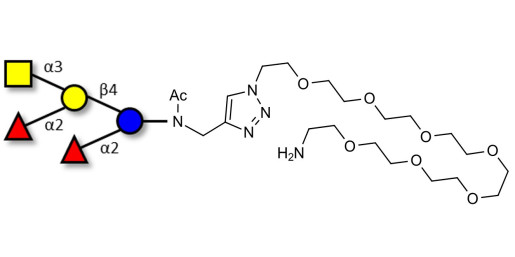 Fucosyl A antigen pentaose type 6 with free terminal amine (Linker-NH2 C)