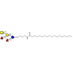 Fucosyl A antigen pentaose type 6 with stearic chain (Linker-STEA A)