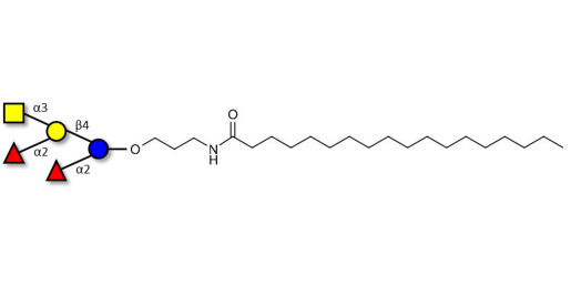 Fucosyl A antigen pentaose type 6 with stearic chain (Linker-STEA A)