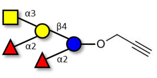 Fucosyl A antigen pentaose type 6 with terminal alkyne (Linker-CΞCH B)
